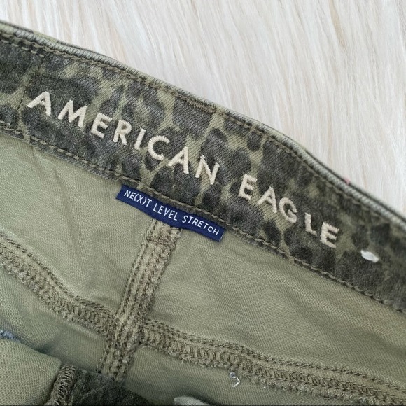 American eagle animal leopard hi-rise mini skirt - Picture 3 of 6